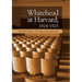 Whitehead at Harvard, 1924-1925