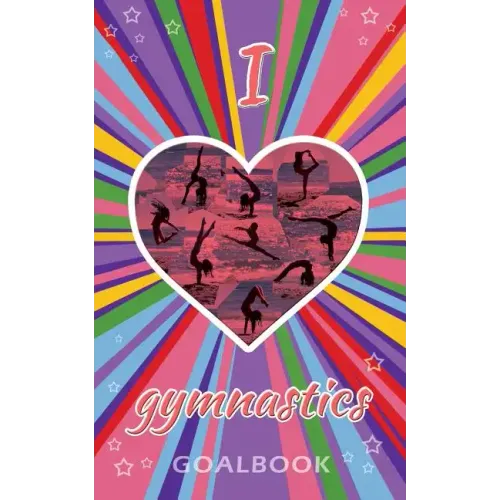 I Love Gymnastics Goalbook Journal (purple/stripes cover #4): WAG junior