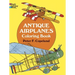 Antique Airplanes Coloring Book