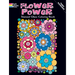 Flower Power Stained Glass Coloring Book