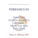 Forensics III: They Got Fifteen Minutes of Fame from the Way They Died