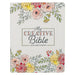 KJV Holy Bible, My Creative Bible, Faux Leather Flexible Cover - Ribbon Marker, King James Version, White Floral