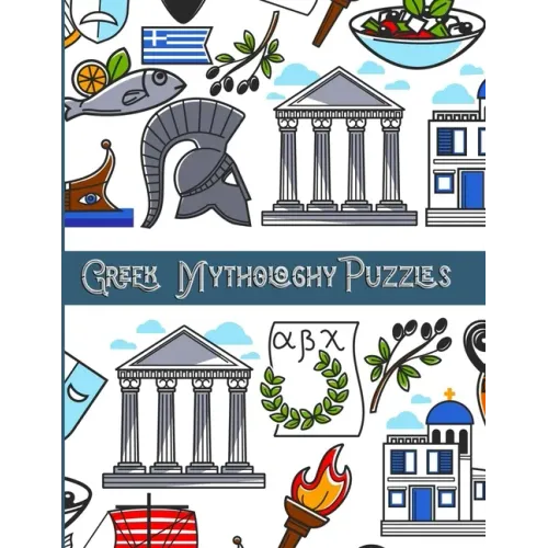 Greek Mythology Puzzles: Large Print Word Search and Complex Mazes Activity with Easy to Medium and Extreme Sudoku for Adult Anxiety - Ancient