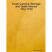 South Carolina Marriage and Death Notices 1852-1859