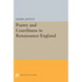 Poetry and Courtliness in Renaissance England
