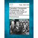 Canadian Companies Proceedings in the Judicial Committee of the Privy Council