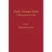 Early Chinese Texts: A Bibliographic Guide