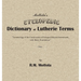Mottola's Cyclopedic Dictionary of Lutherie Terms: Terminology of the Construction of Stringed Musical Instruments, with Many Illustrations