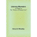 Literary Blunders: A Chapter in the "History of Human Error"
