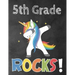 5th Grade Rocks!: Funny Back To School notebook, Gift For Girls and Boys,109 College Ruled Line Paper, Cute School Notebook, School Comp