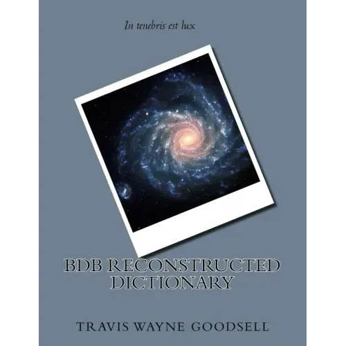 BDB Reconstructed Dictionary
