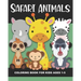 Safari Animals Coloring Book for Kids Ages 1-5: Cheetah, Lion, Elephant, Ostrich, Gazelle, Meerkat, Giraffe, Tiger, Warthog, Hyena, and More - Fun and