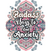 Badass Ways to end Anxiety: Christmas Pattern Anti Anxiety Coloring Book, Relaxation and Stress Reduction color therapy for Adults, girls and teen