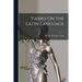 Varro On the Latin Language; 1