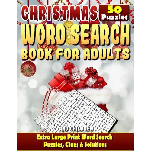 Christmas Word Search: Christmas Word Search Books for Adults and Children. Extra Large Print Word Search Puzzles, Clues & Solutions.: Can Yo