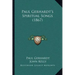 Paul Gerhardt's Spiritual Songs (1867)