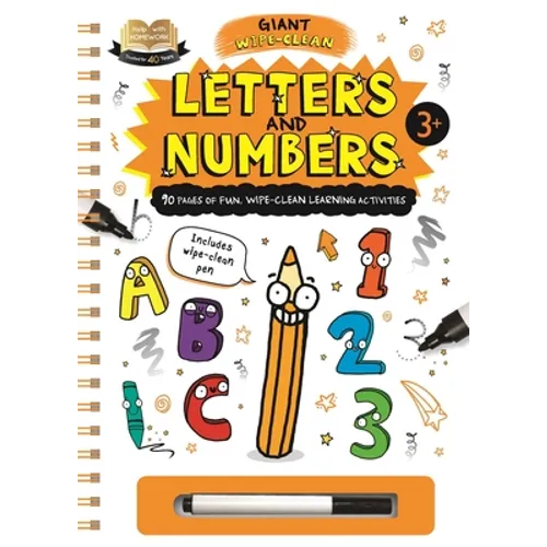 Help with Homework Letters & Numbers: Giant Wipe-Clean Workbook for 3+ Year-Olds