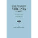 Some Prominent Virginia Families. Four Volumes in Two. Volumes I-II