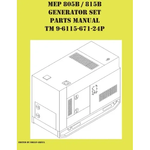 MEP 805B / 815B Generator Set Repair Parts Manual TM 9-6115-671-24P