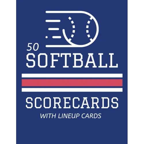 50 Softball Scorecards With Lineup Cards: 50 Scoring Sheets For Baseball and Softball Games (8.5x11)