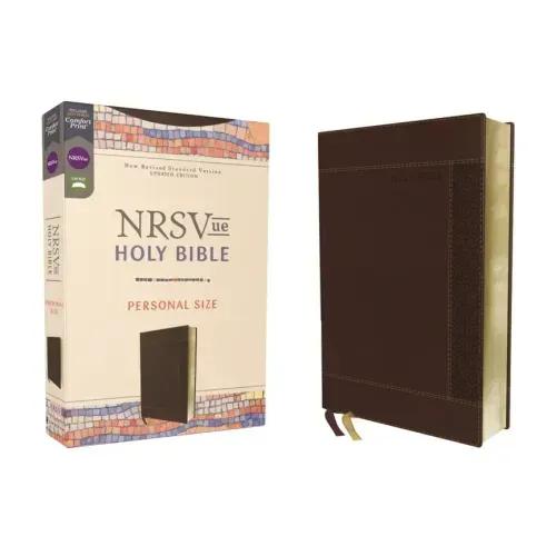 Nrsvue, Holy Bible, Personal Size, Leathersoft, Brown, Comfort Print