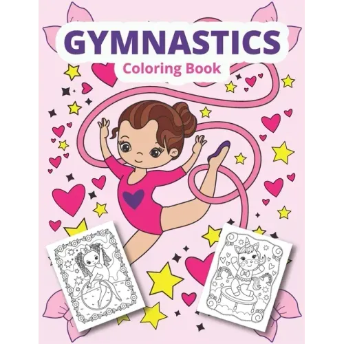 Gymnastics coloring book: Gymnastics coloring for girls