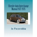 Chrysler Auto Interchange Manual 1927-1935