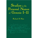 Studies in the Personal Names of Genesis 1-11
