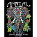 Coloring Book for Adults: Animal in the Dark: Wild Animal on Black Backgound Pages