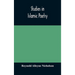 Studies In Islamic Poetry