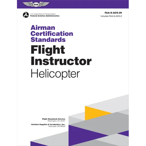 Airman Certification Standards: Flight Instructor - Helicopter (2026): Faa-S-Acs-29