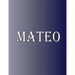 Mateo: 100 Pages 8.5" X 11" Personalized Name on Notebook College Ruled Line Paper