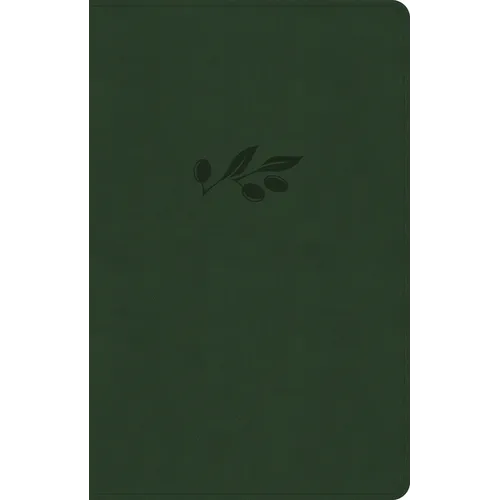 NASB Large Print Thinline Bible, Olive Leathertouch