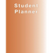 Burnt Orange Planner, Agenda, Organizer for STUDENTS, (undated) large 8.5 x 11, Weekly View, Monthly View, Yearly View
