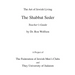 Shabbat Seder Teacher's Guide