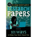 Research Papers: 101 Ways to Make Your Work Stand Out