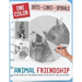 Animal Friendship: New Kind Of Stress Relief Coloring Book For Kids And Adults love Animals with Fun and Easy - Dots Lines Spirals Style