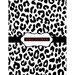 Spiral Notebook: Black and White Leopard Notebook, Spiral Journal/ Notebook with Blank Pages - Total 100 Pages Sheets, Size 8.5 x 11