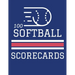 100 Softball Scorecards: 100 Scoring Sheets For Baseball and Softball Games (8.5x11)