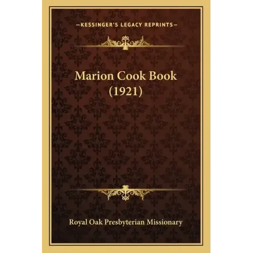 Marion Cook Book (1921)
