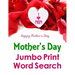 Mother's Day Jumbo Print Word Search