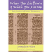 When You Lie Down and When You Rise Up - Deuteronomy