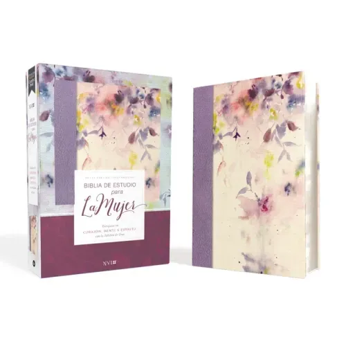 Biblia de Estudio Para La Mujer Nvi, Leathersoft/Tela Lila