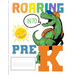 Roaring Into Pre K: Funny Back To School notebook, Gift For Girls and Boys,109 College Ruled Line Paper, Cute School Notebook, School Grad