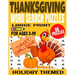 Thanksgiving Word Search Puzzles: Large Print Word Find for Ages 3-99 - Full Page Puzzles All Thanksgiving Themed - Fun and Challenging for Kids and A
