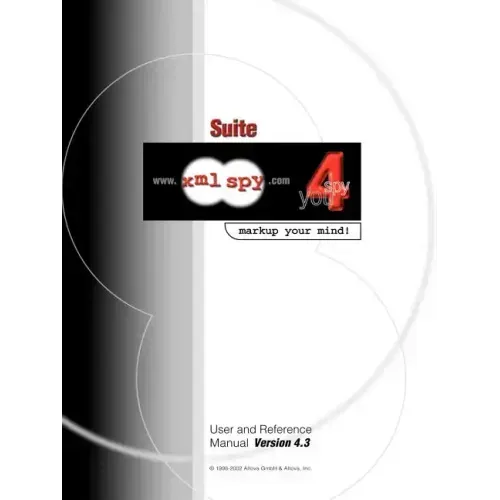XML Spy 4.3 User and Reference Manual