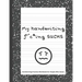My handwriting f^c*ing SUCKS: Handwriting Practice Workbook with Fun Activity to Help Adults Learn, Have Fun, and Cuss