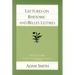 Lectures on Rhetoric and Belles Lettres