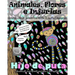 ANTIESTRES Libro De Colorear Para Adultos De Insultos E Improperios: Animales, Flores Y Injurias Con Fondo Negro