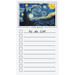 To Do List Notepad: Van Gogh Art, Checklist, Task Planner for Grocery Shopping, Planning, Organizing